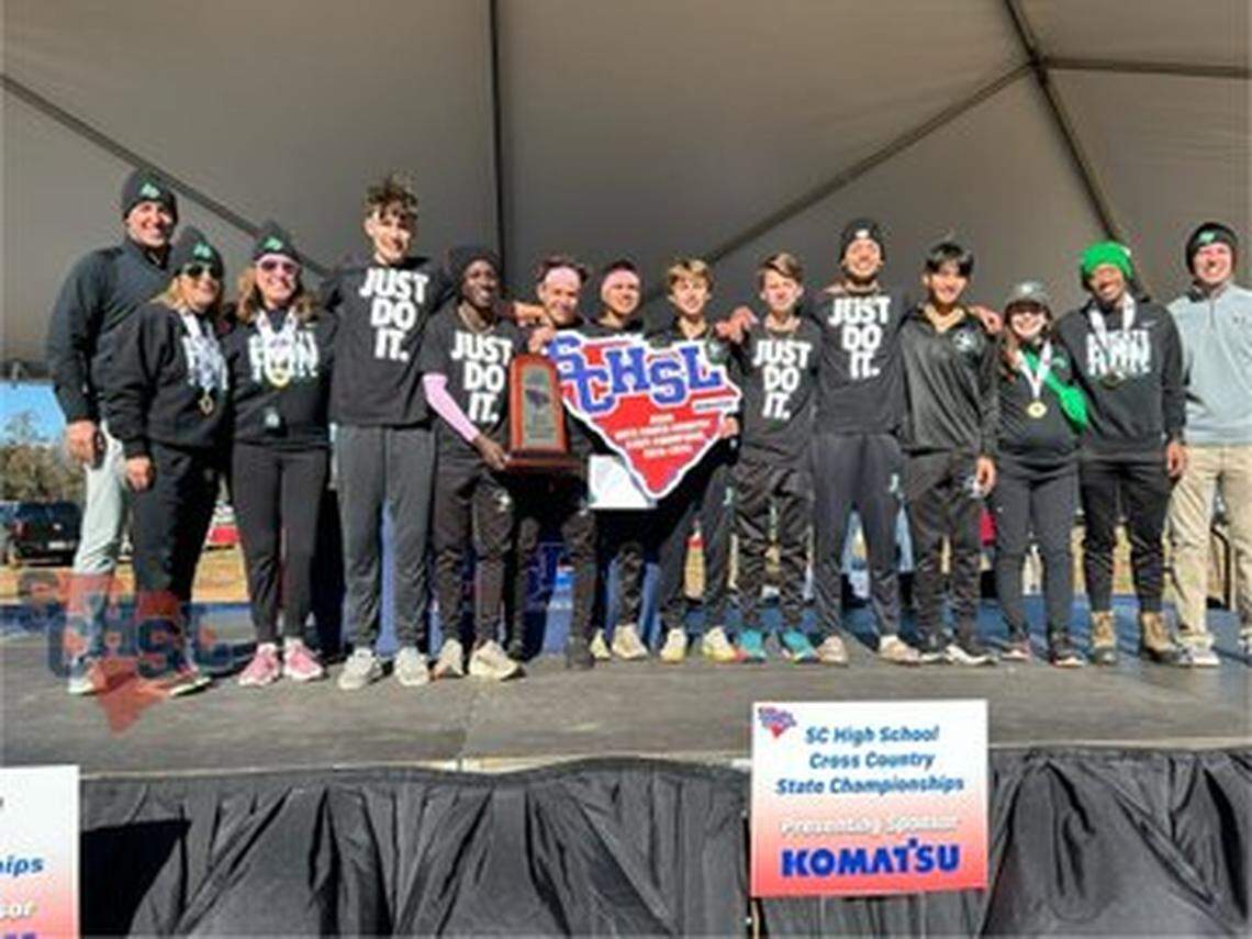 Bluffton won the SC Carolina High School League Class 4A boys cross country championships on Nov. 22, 2024 in Newberry.
