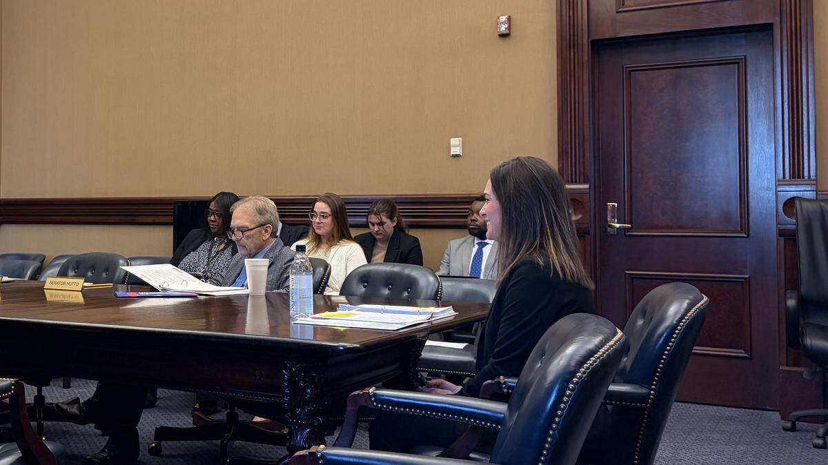 SC Election Commission interim director Jenny Wooten speaks about the agency’s budget request to a Senate Finance panel Tuesday, Feb. 24, 2026.