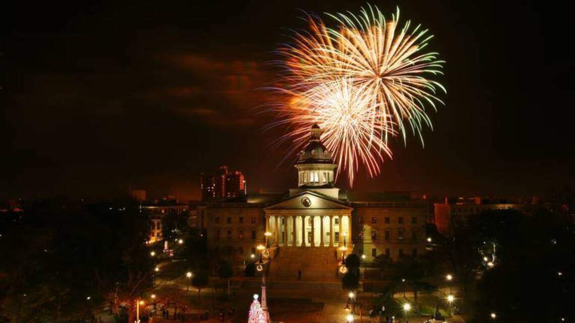 Winter coats needed on New Year’s Eve in Columbia, where it won’t be famously hot