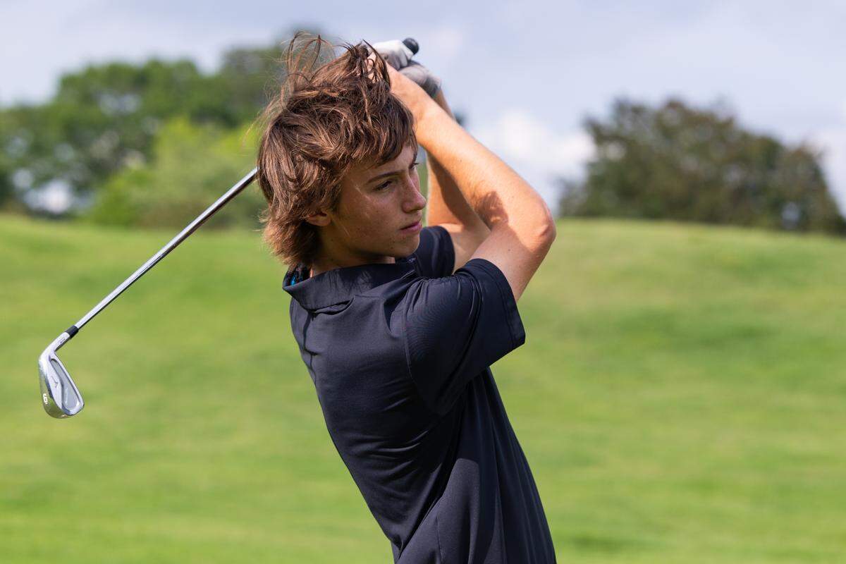 River Bluff High School golfer Howie Vroon at Golden Hills Golf & Country Club