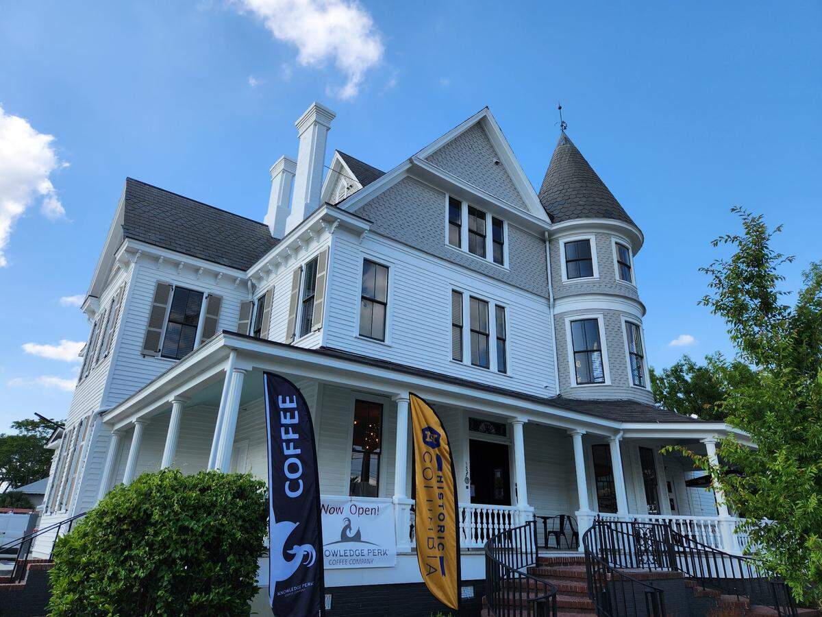 Restorations are complete on the historic Whaley House at 1527 Gervais St. in Columbia. The house, which formerly was a funeral home site, is now a coffee shop and apartments.