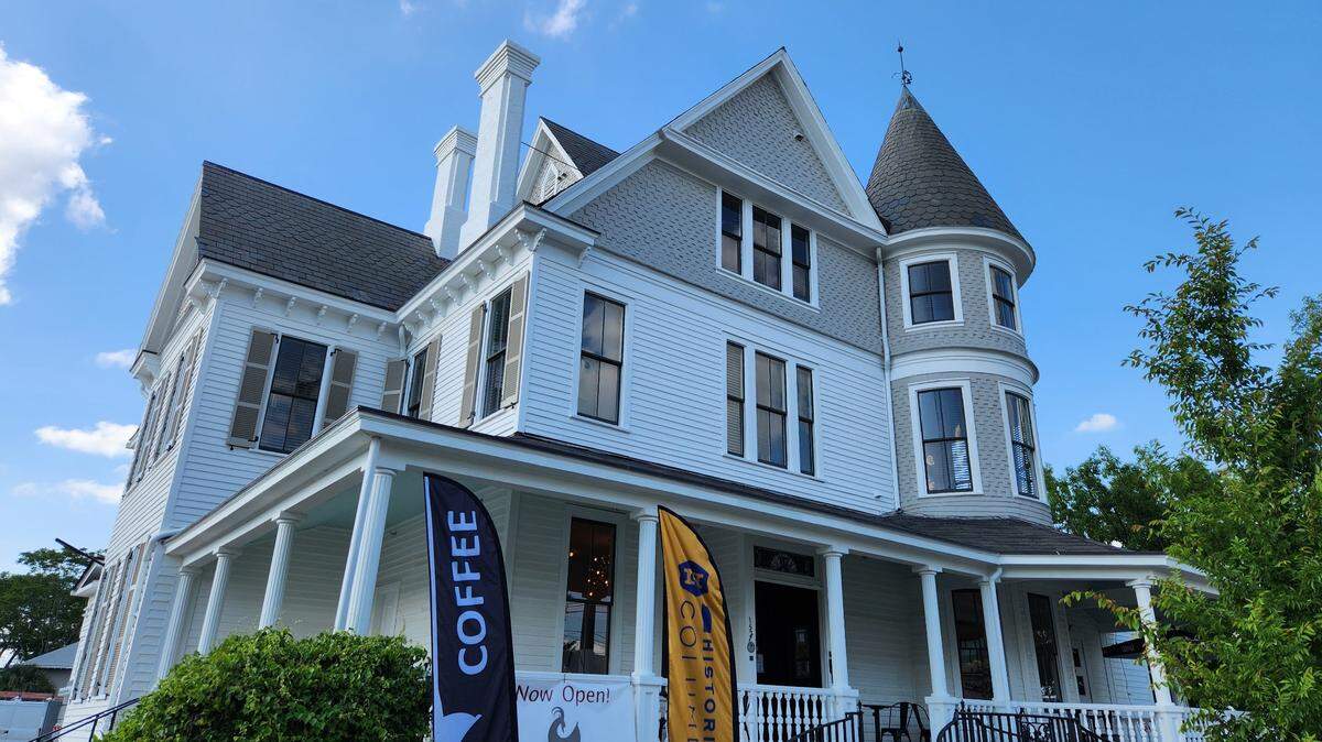 Restorations are complete on the historic Whaley House at 1527 Gervais St. in Columbia. The house, which formerly was a funeral home site, is now a coffee shop and apartments.