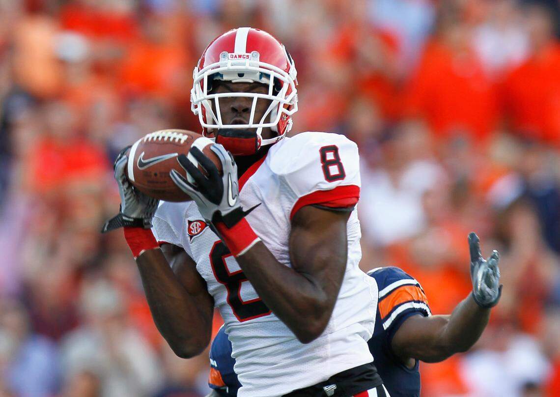 A.J. Green in 2010 with the Georgia Bulldogs