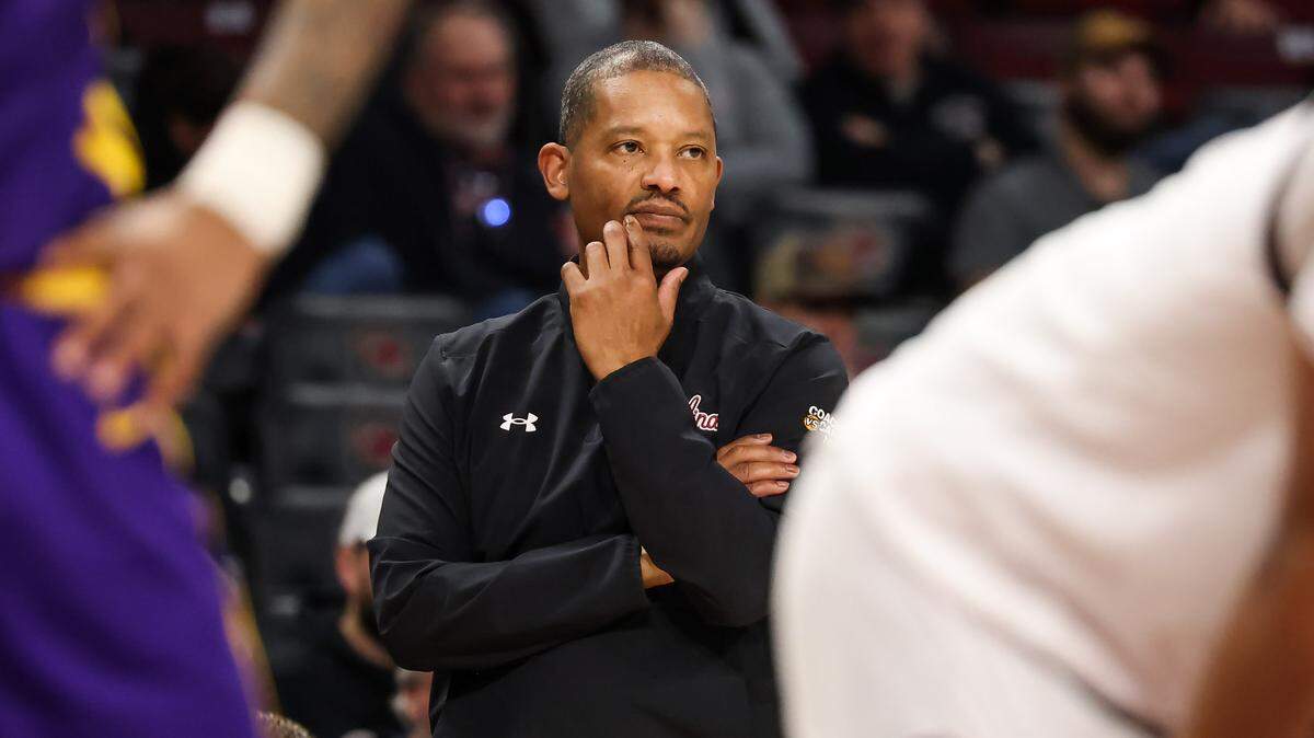 South Carolina head coach Lamont Paris looks on during the Gamecocks’ game against LSU on Saturday, January 31, 2026.

