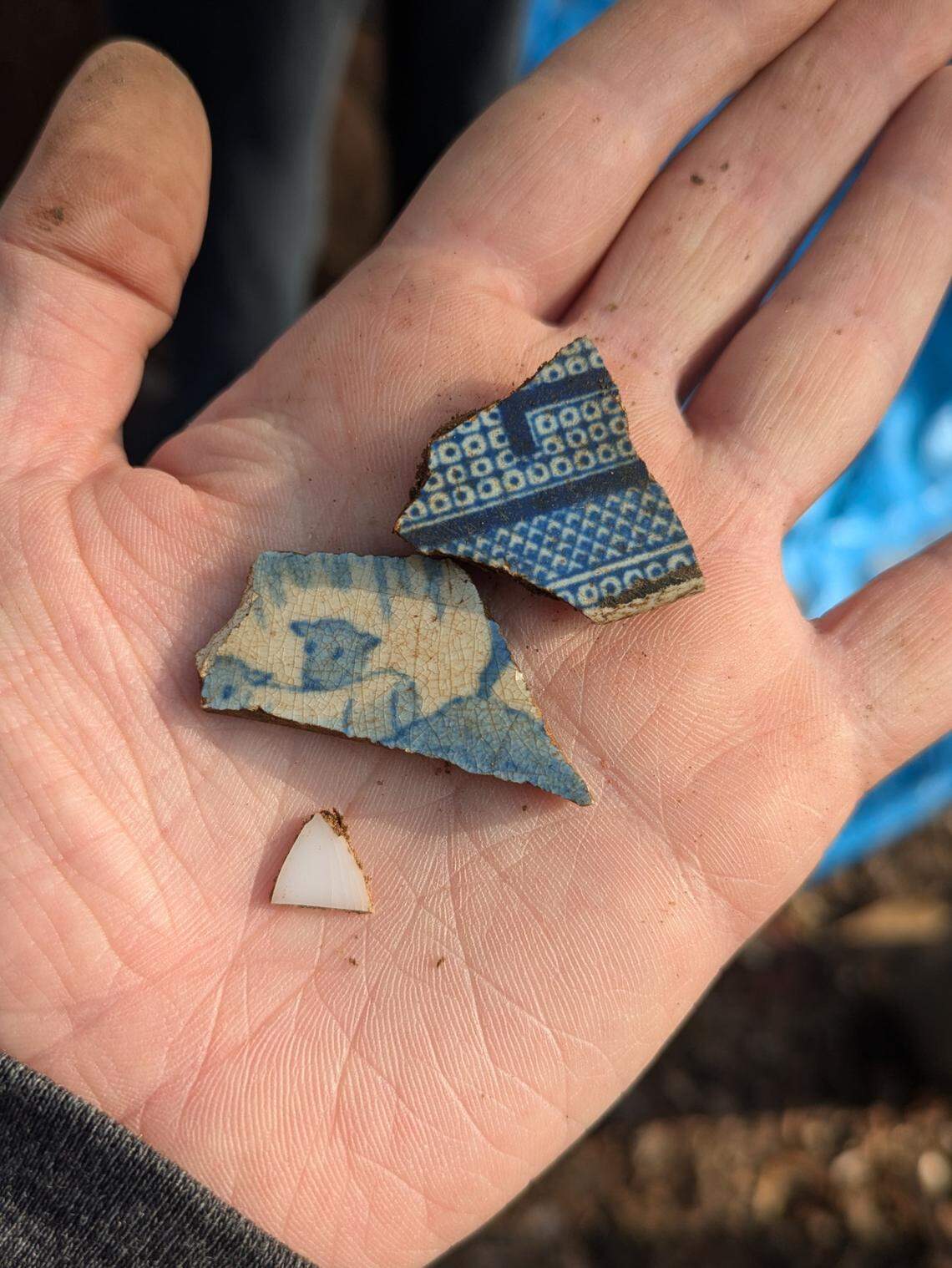 USC students found pieces of ceramics during an archaeology dig at the university’s Horseshoe.
