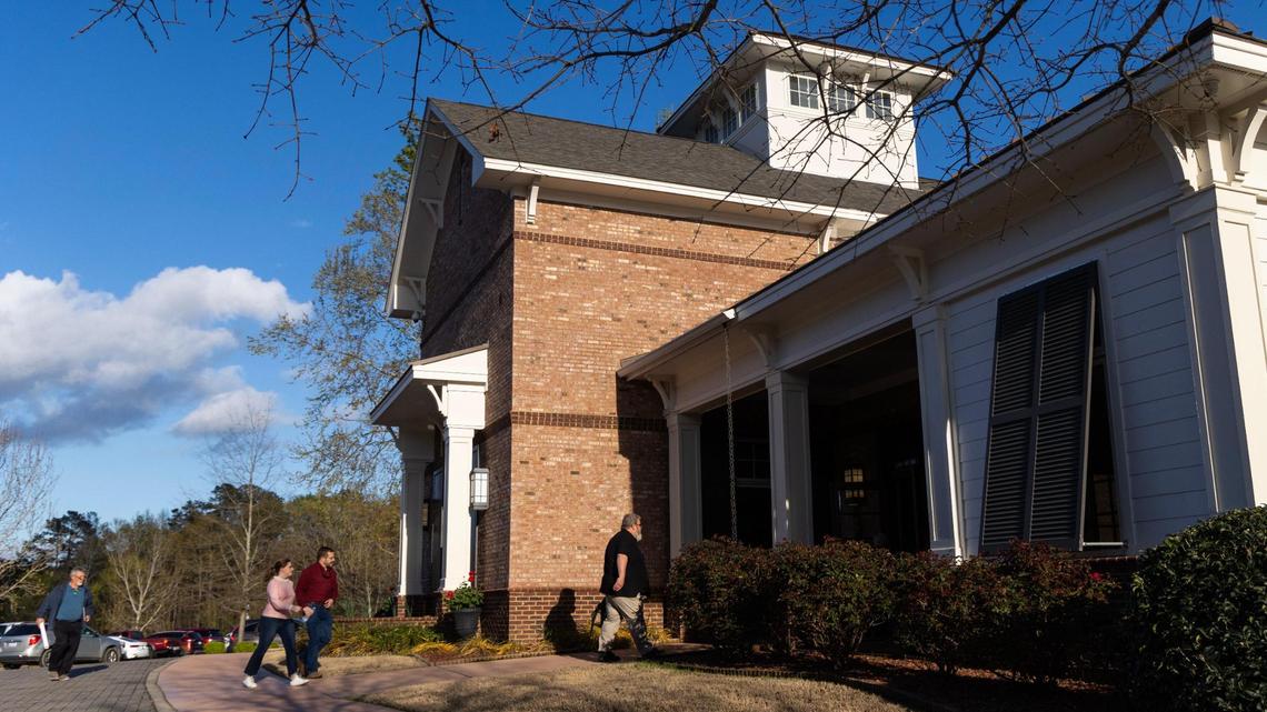 Blythewood, South Carolina, hosts a town hall for the community to ask questions about the incoming Scout Motors plant in the town on Monday, March 13, 2023.