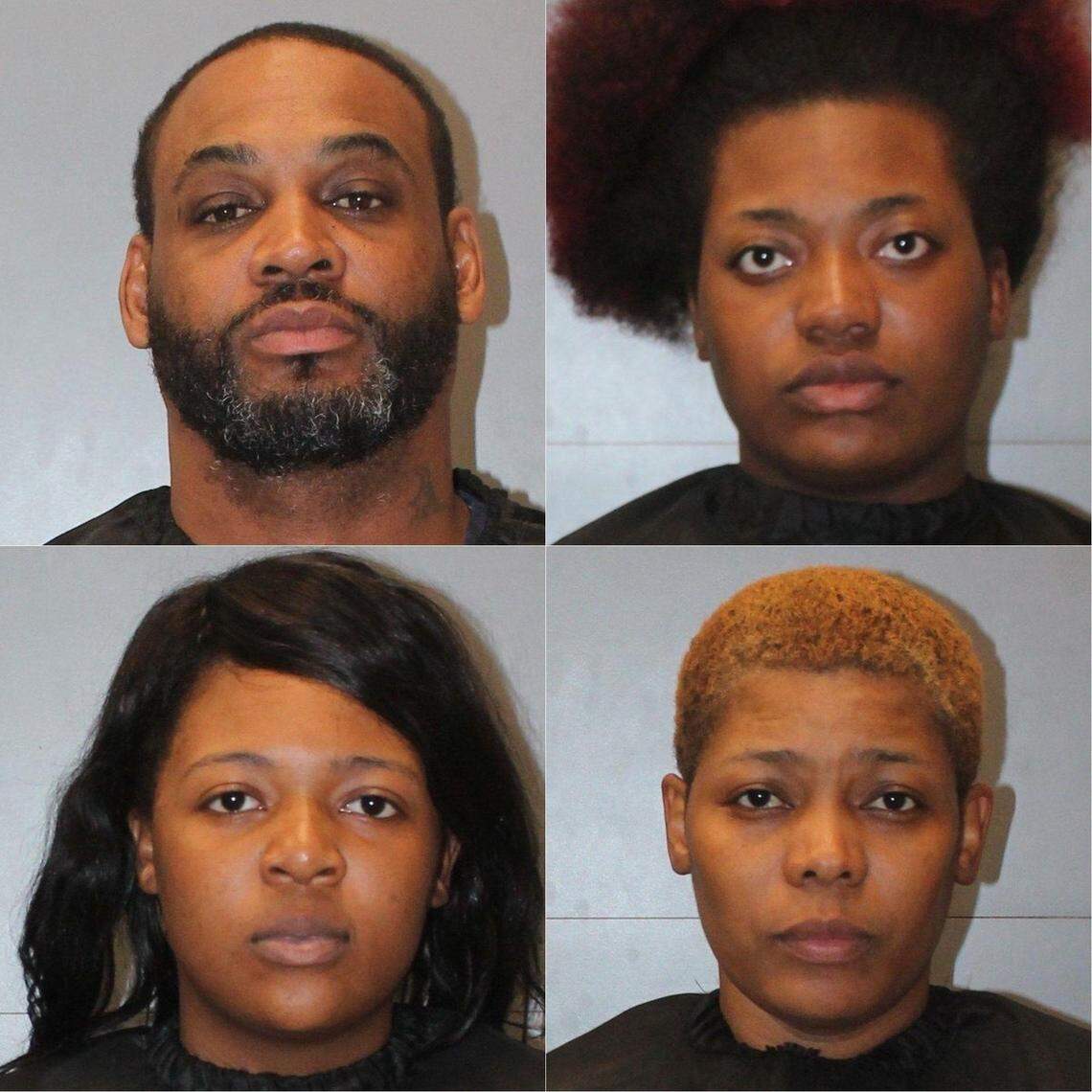 Pictured, clockwise from top left, Alphonso Squire, Mikoyah Harvin, Sandarrell Davenport and Keonta Robinson