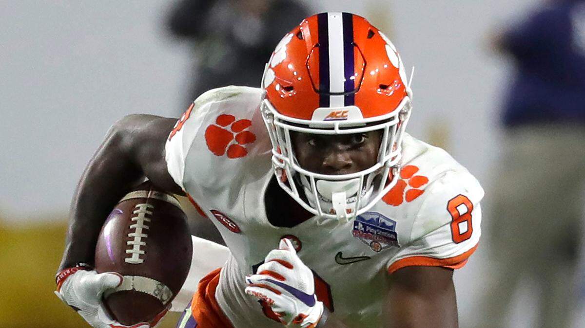 Clemson wide receiver Justyn Ross