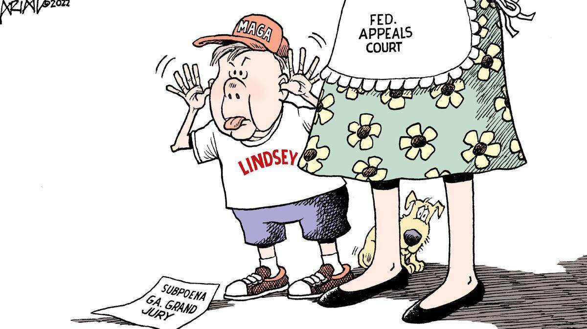 Sen. Lindsey Graham is hiding behind the grown ups to avoid a Georgia grand jury subpoena.
