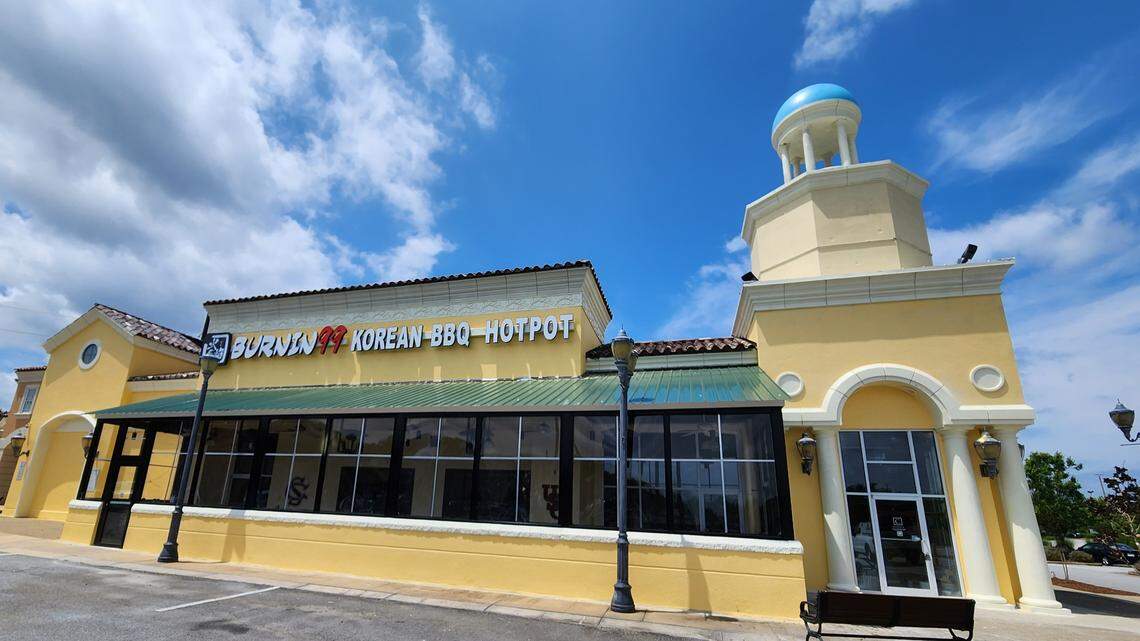 Signage has gone up for a new Burnin 99 Korean restaurant on Bower Parkway in Columbia’s Harbison retail district.