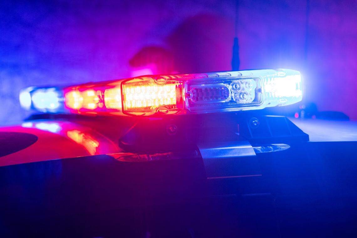 File photo of police lights