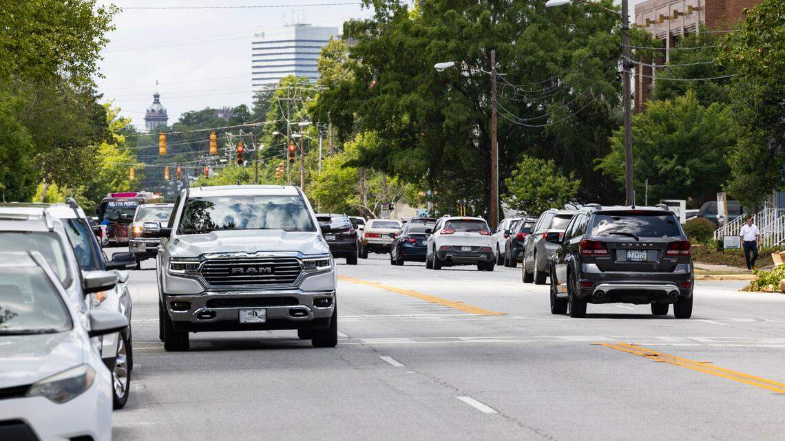 Devine Street in Columbia, South Carolina on Friday, May 11, 2023. State representative Seth Rose, D-Richland, won an earmark for accessibility on the Devine Street corridor.