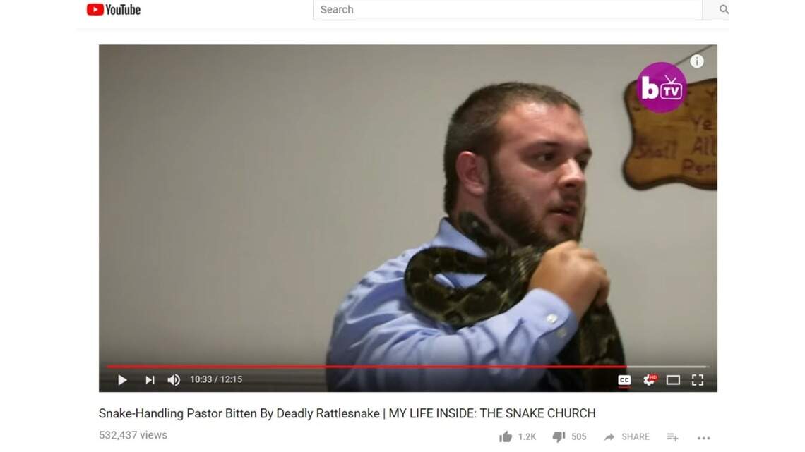 A snake killed his father in church. Pastor has also been bitten, new documentary shows
