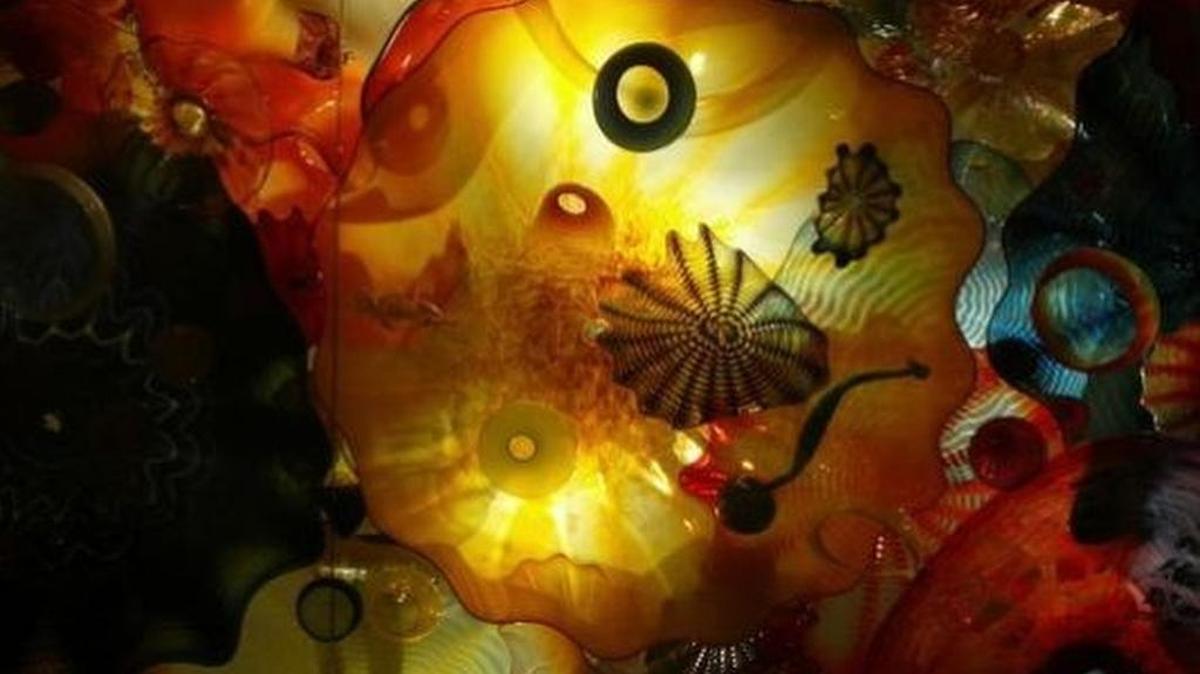 
 This organic glass piece at the Salt Lake City Arts Center was created by Dale Chihuly.
