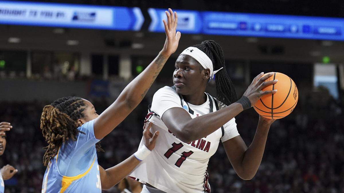 Madina Okot of the South Carolina Gamecocks could be a first-round WNBA Draft pick.