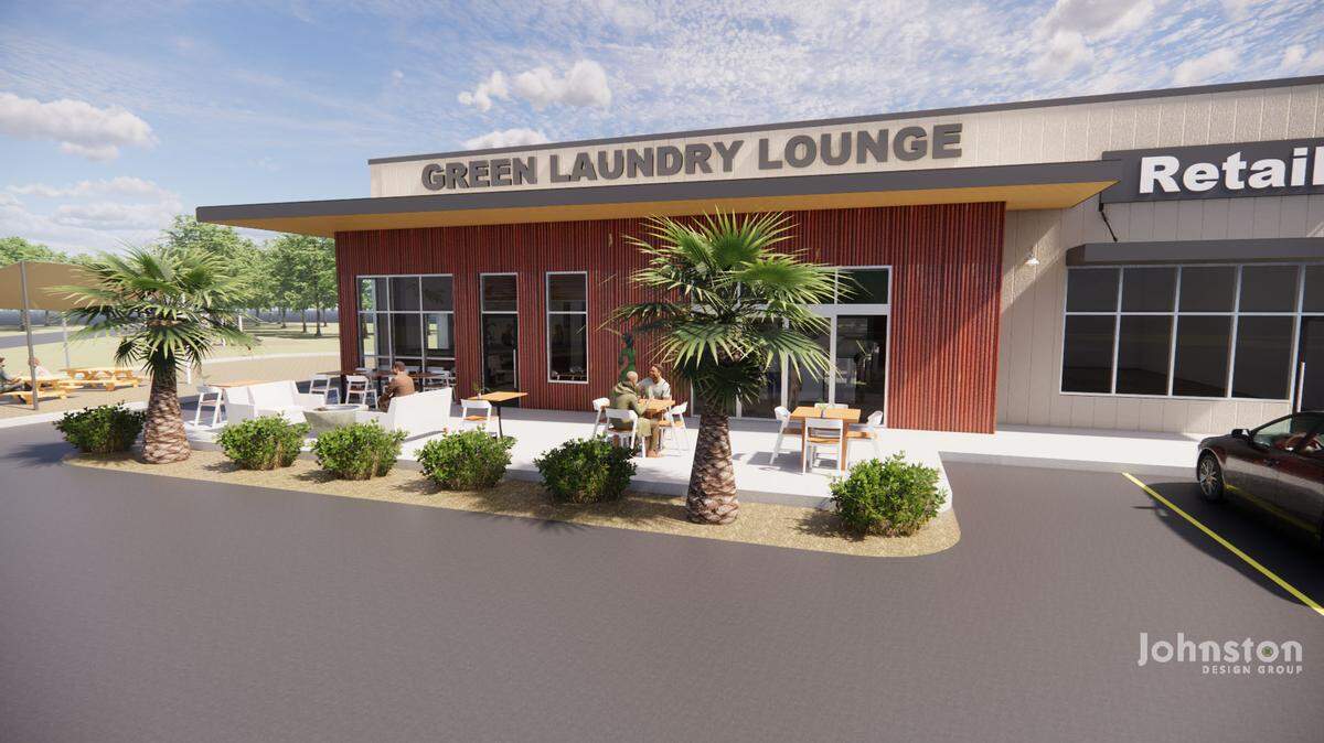 The Green Laundry Lounge will have a patio in addition to an upscale cafe and other amenities in Greer.