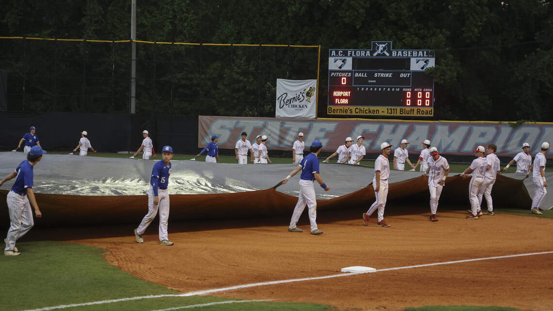 Chapin, Saluda win championship openers. Rain delays Class 4A title games