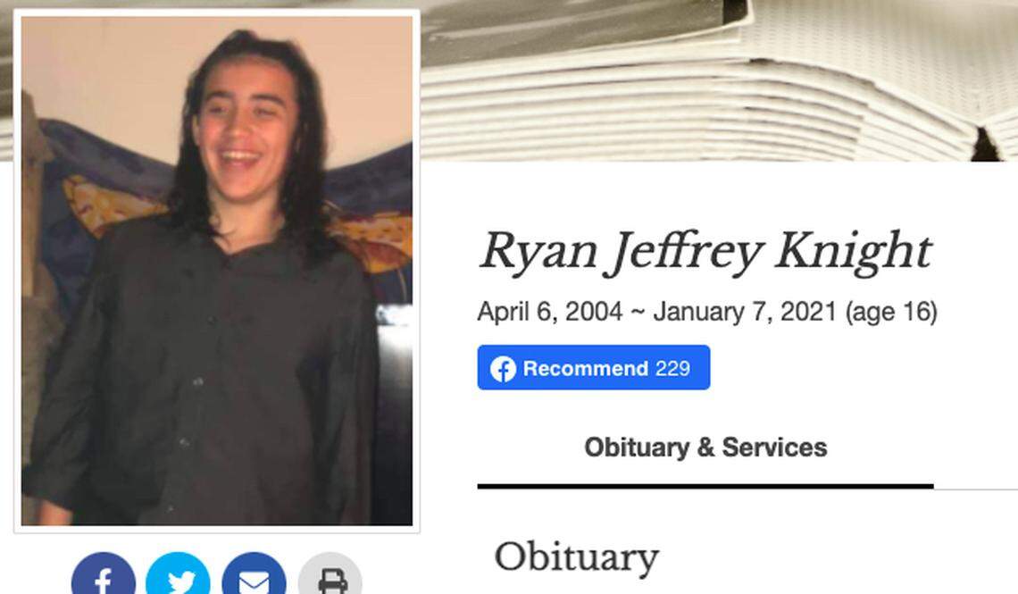Ryan Knight’s photo from his obituary.