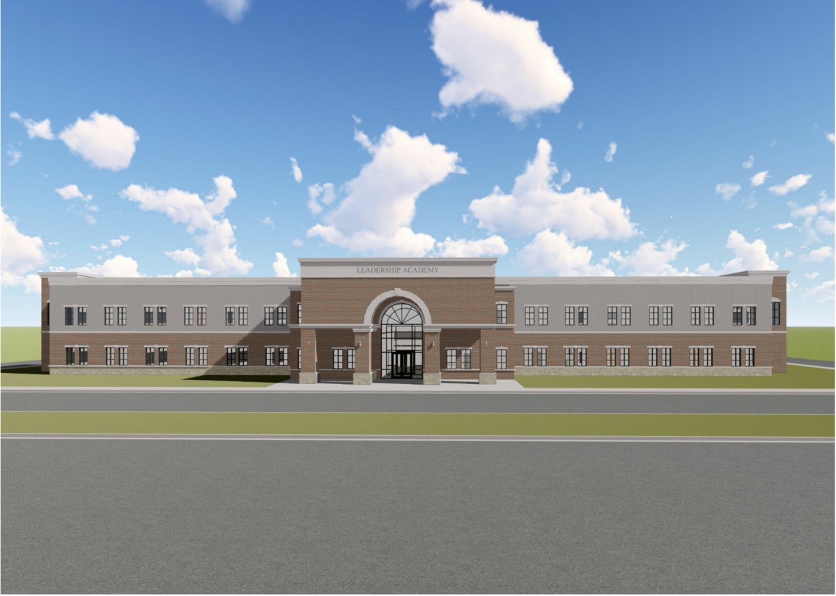 An artist rendering of American Leadership Academy in Lexington that is set to open in the 2023-24 school year.
