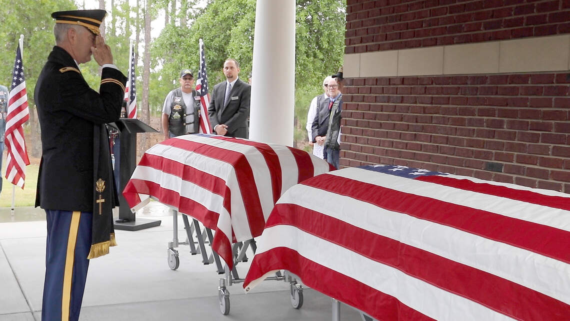 They didn’t know them. But two unclaimed veterans were laid to rest among ‘family’