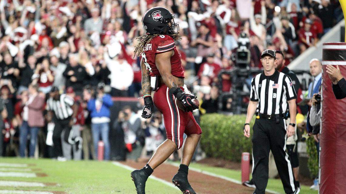 South Carolina’s Christian Beal-Smith during the Gamecocks’ Oct. 22, 2022 game against Texas A&M at Williams-Brice Stadium.