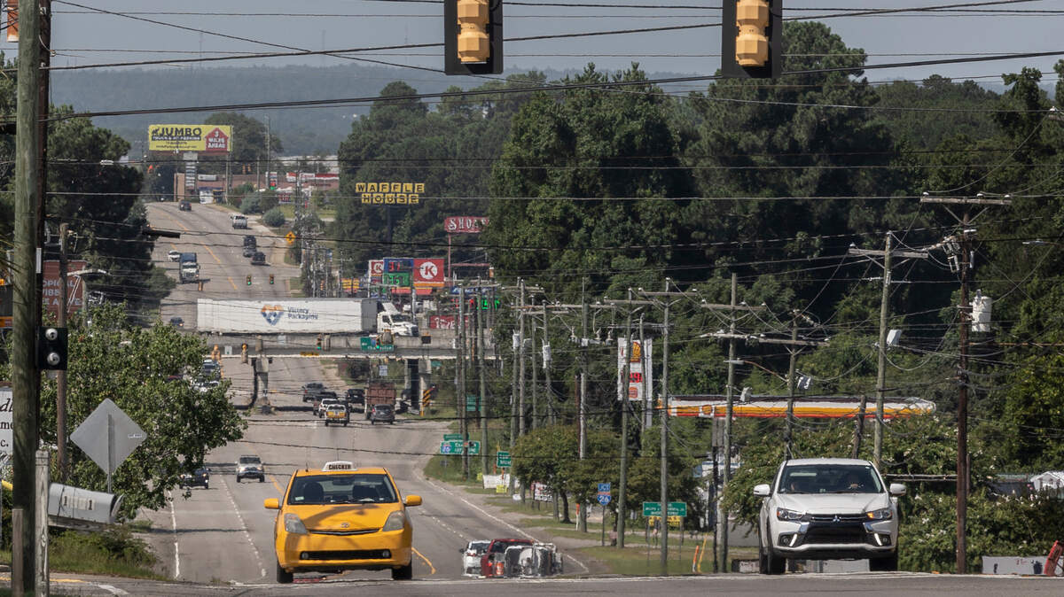 Airport Boulevard near Cayce and Springdale.