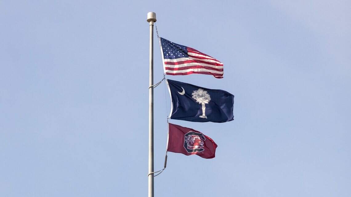 ‘Go Gamecocks!’ USC flag raised above SC State House dome after championship