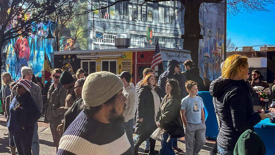 Crowds fill Columbia’s Main Street during Soda City Market on Saturday, Jan. 4, 2024.