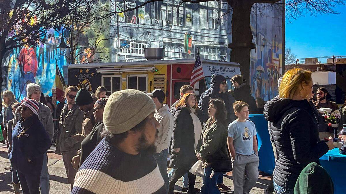 Crowds fill Columbia’s Main Street during Soda City Market on Saturday, Jan. 4, 2024.