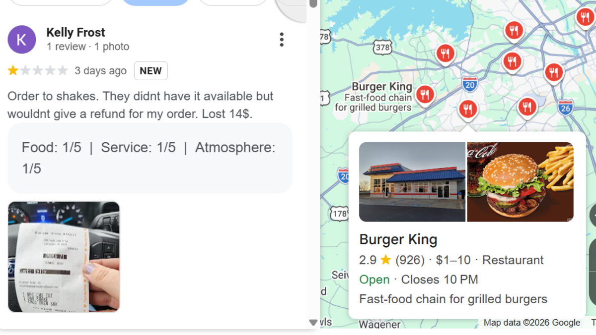 Burger King at 1819 S Lake Dr
