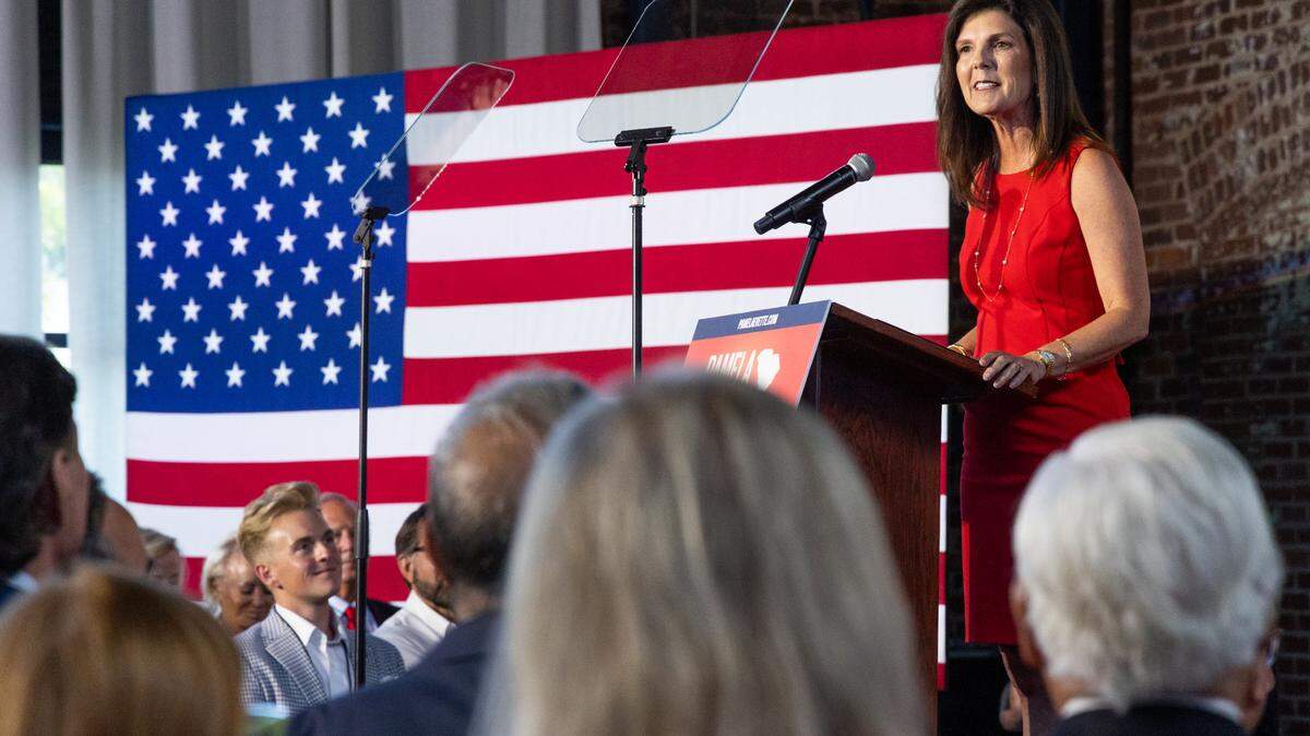 Lt. Gov. Pamela Evette announces her bid for the Republican nomination for South Carolina Governor at The Smokestack at Judson Mill on Monday, July 14, 2025.