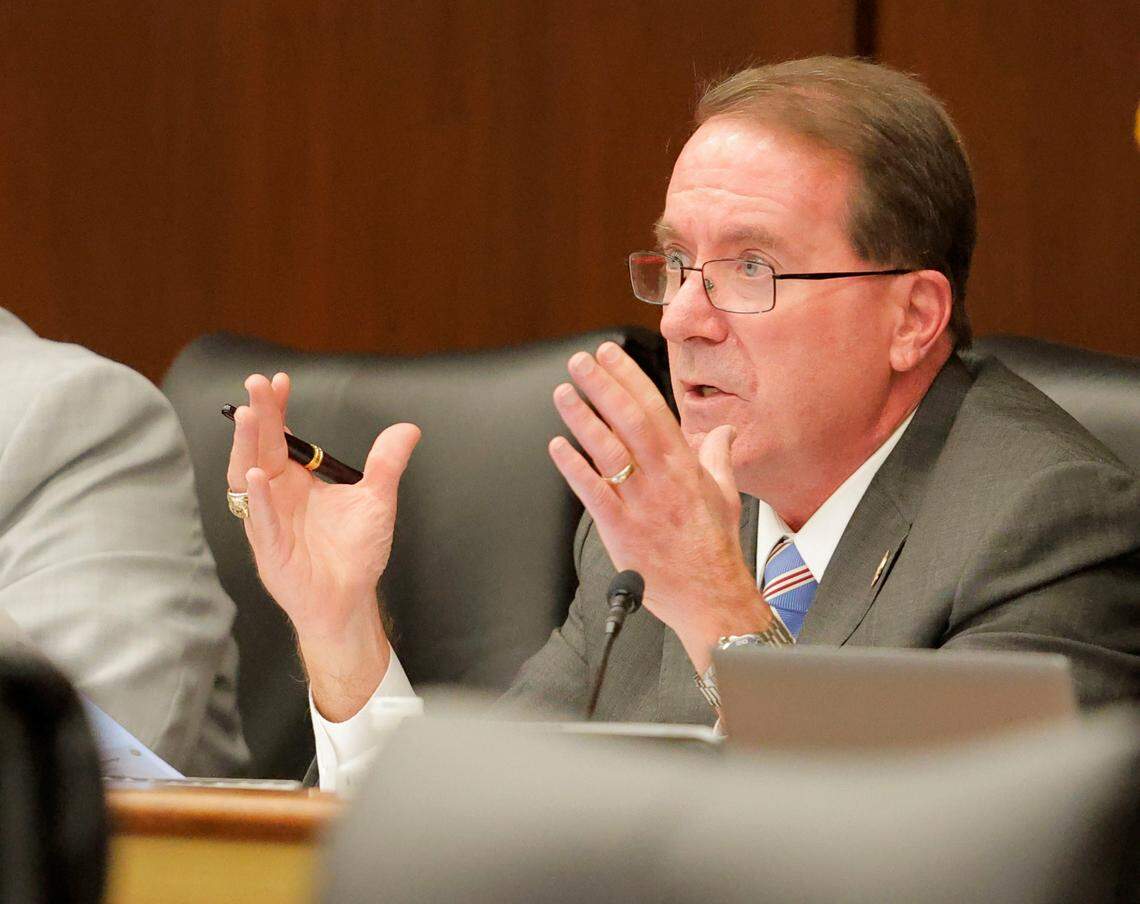 State Rep. Chris Murphy, R-Dorchester, speaks during a Constitutional House Ways and Means Subcommittee Meeting in Columbia, S.C. on Wednesday, Jan. 29, 2025. (Travis Bell/STATEHOUSE CAROLINA)