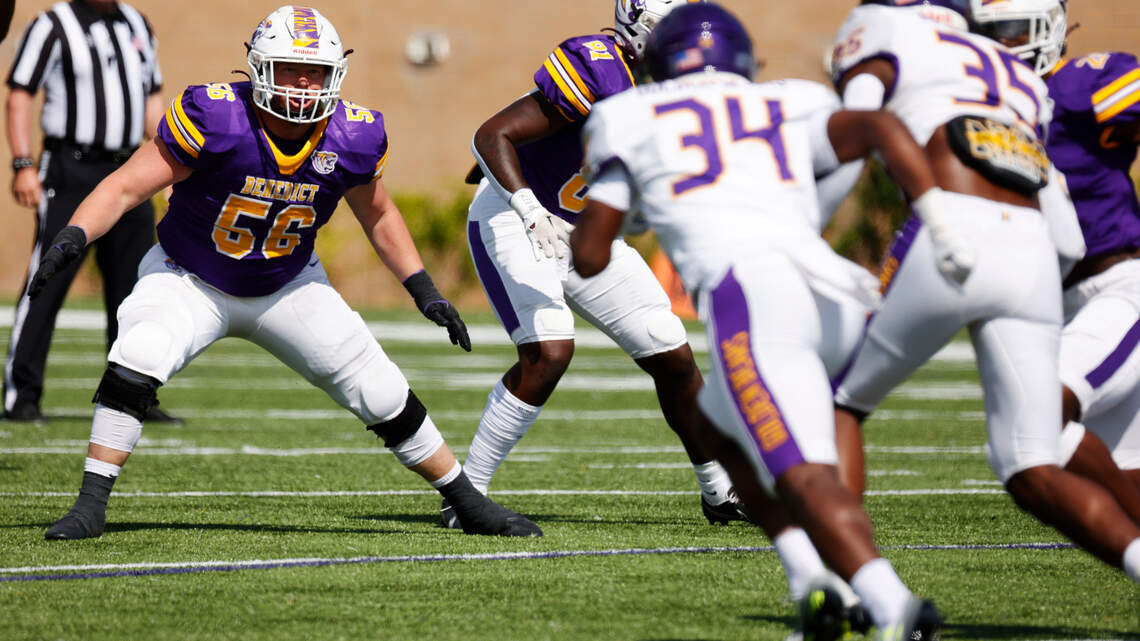 Benedict’s close-knit offensive line a key part of Tigers’ perfect start to season