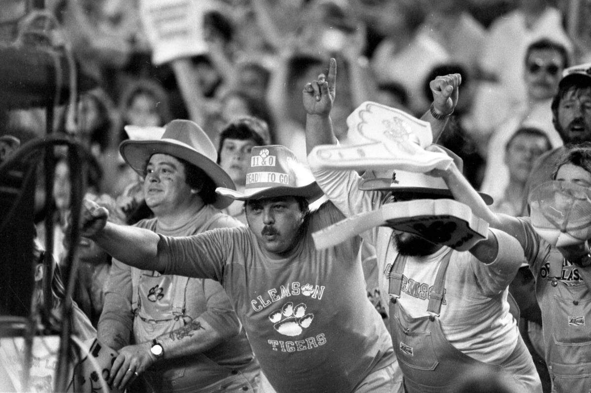 Clemson fans at the Orange Bowl for the Tigers’ win over Nebraska in the 1981 season’s national championship game.