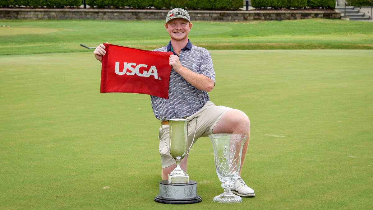 State amateur champion Zach Adams