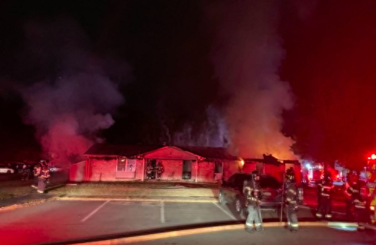 A fire gutted the leasing office at The Creek in St. Andrews.