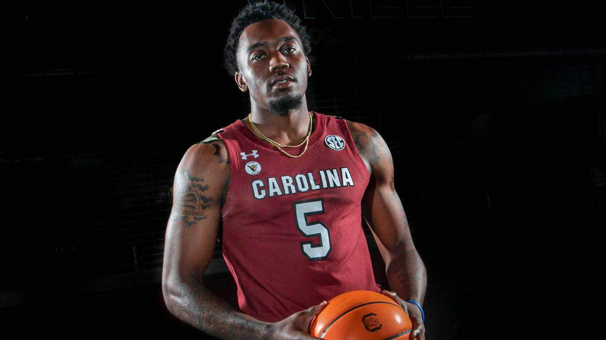 University of South Carolina basketball team member Jermaine Couisnard.