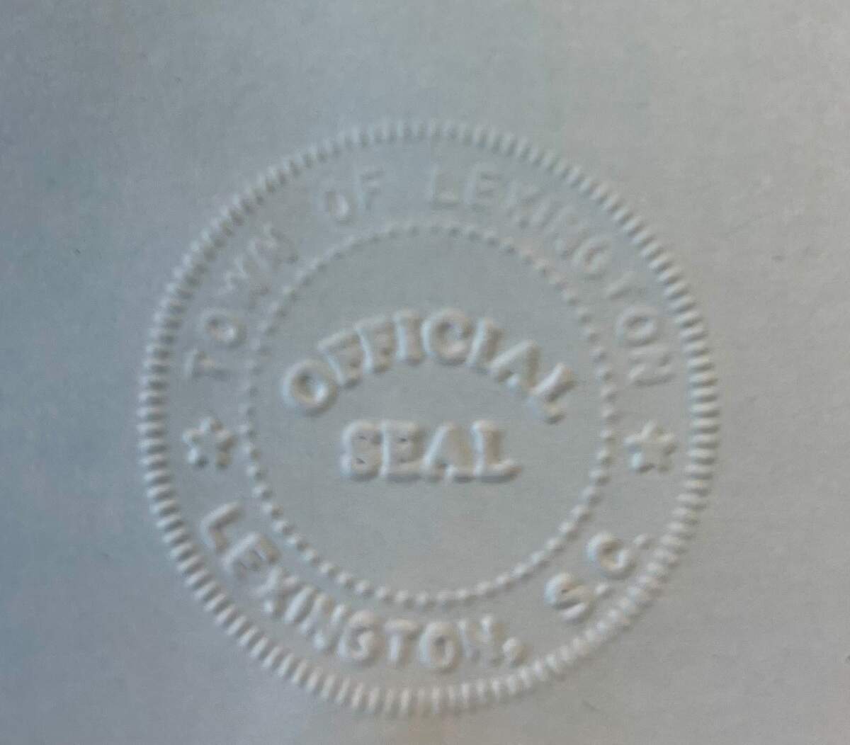 Lexington SC’s Official Town Seal