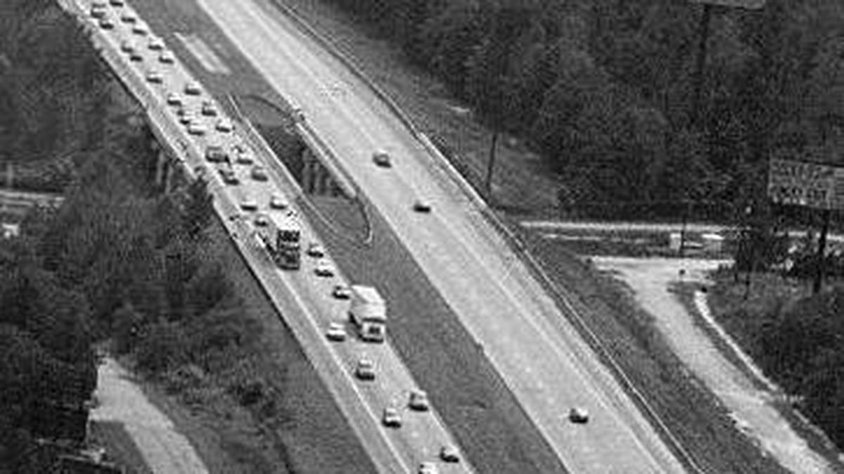 Interstate 26 in Orangeburg County in September 1989.