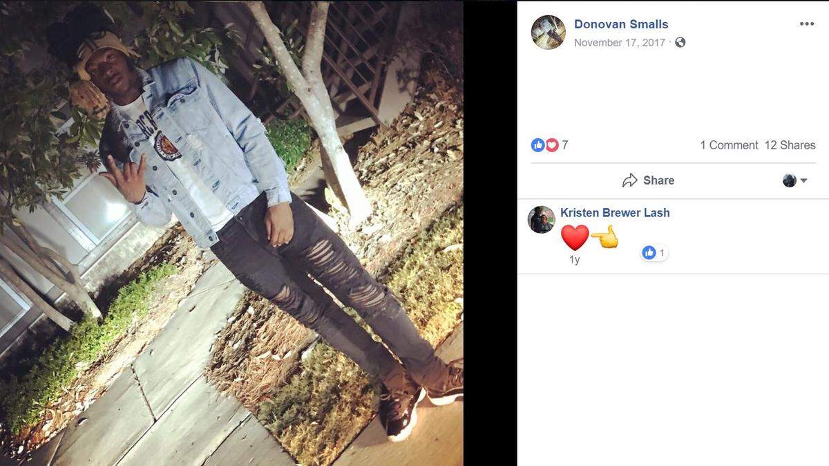 Benedict College student Donovan J. Smalls was killed in a shooting at a weekend party in Orangeburg.