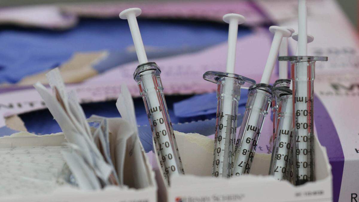 The coronavirus vaccine sits, ready to be administered at a mobile site at Gamecock Park in Columbia.