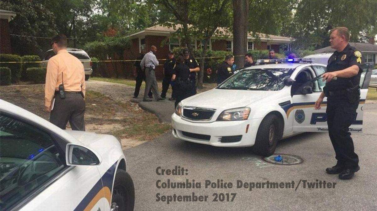 Columbia police say 2 people were shot on Truax Lane in northeast Columbia just after 11 a.m. Tuesday. Columbia Police Department/Twitter