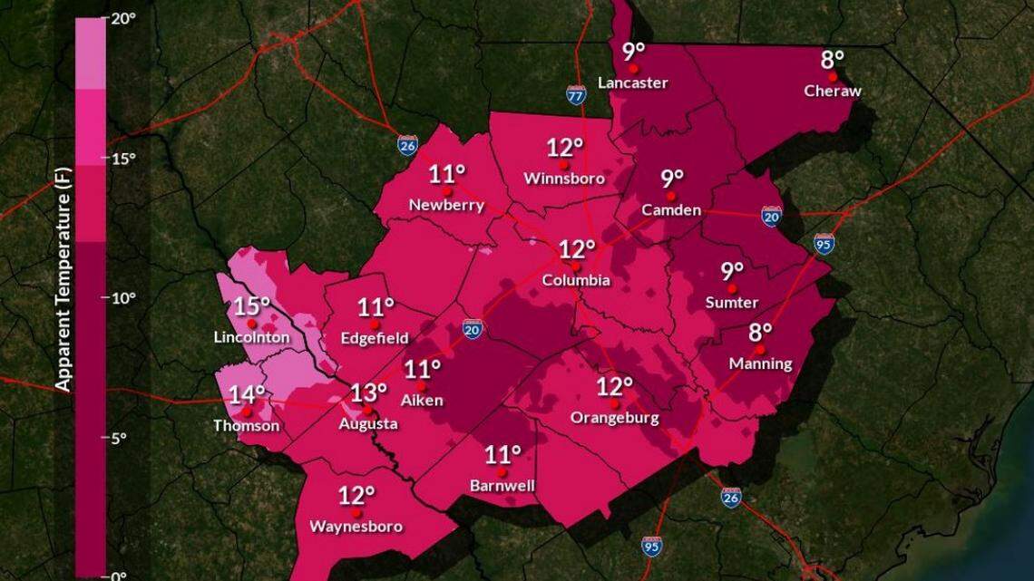 Cold weather advisory issued as deep freeze is forecast for Midlands area of SC