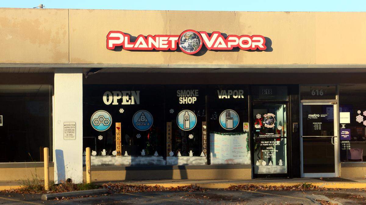 Vape shops like the Planet Vapor on 12th Street have become an increasingly large presence in West Columbia.