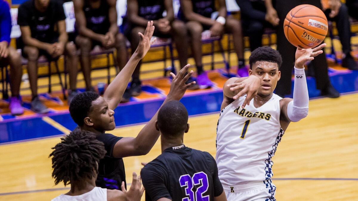 Keenan Raiders Dillon Jones (1) passes against the Ridge View Blazers during the 2018 Chick-fil-A Classic at Richland Northeast High School.