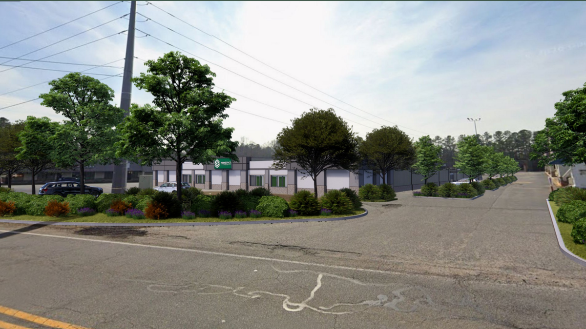 An artist’s rendering of proposed storage units at 7949 Broad River Road in Irmo, S.C.