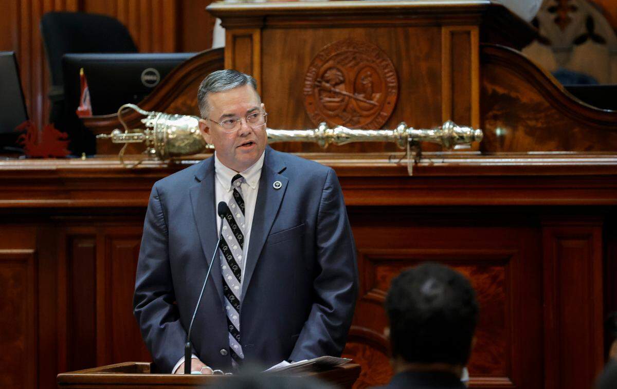S.C. Rep. John McCravy, R-Greenwood introduces the abortion ban bill in the South Carolina House Chamber on Tuesday, Sept. 27, 2022.