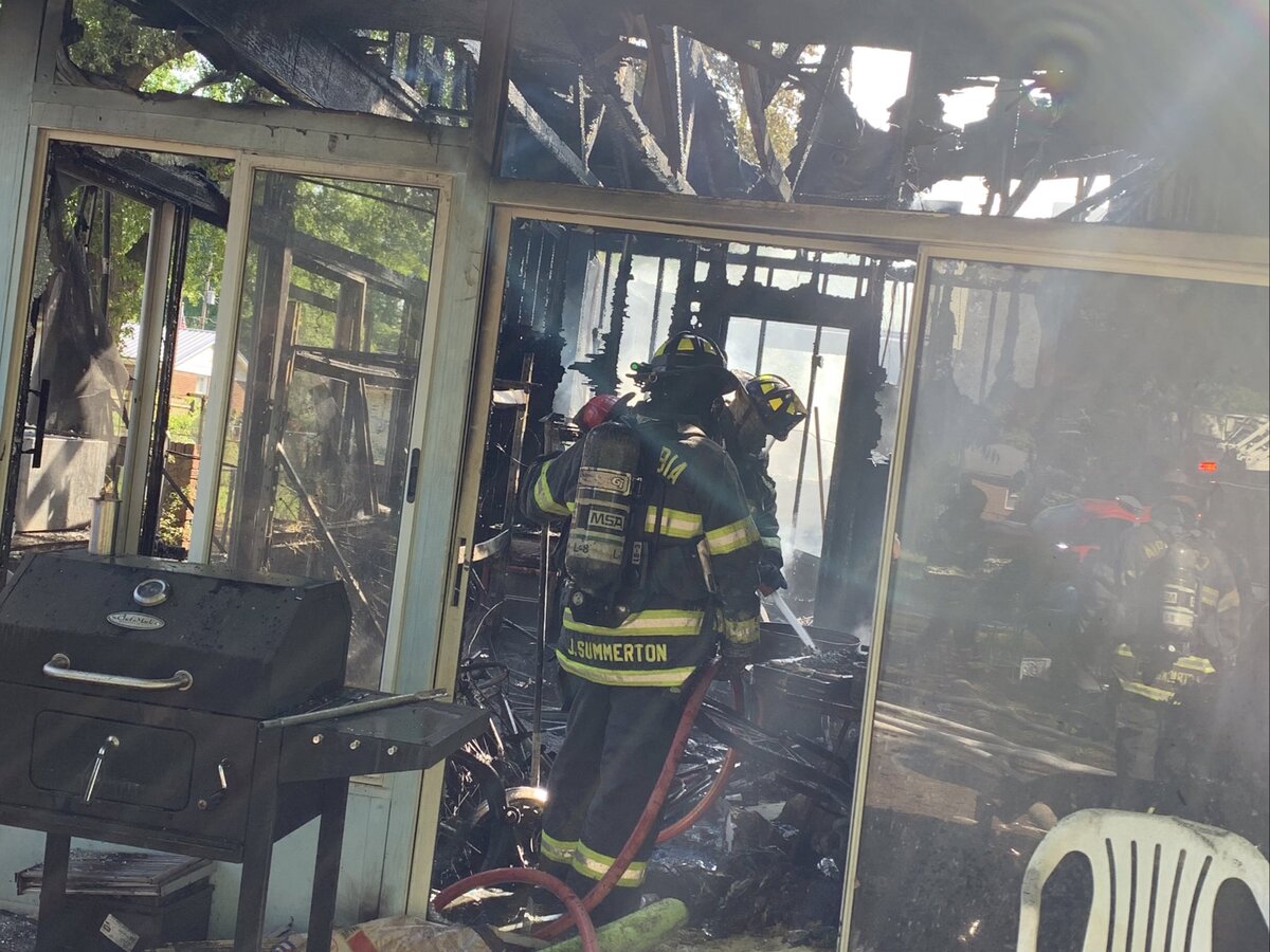 The Columbia Fire Department battled a blaze at a Corbett Street home.