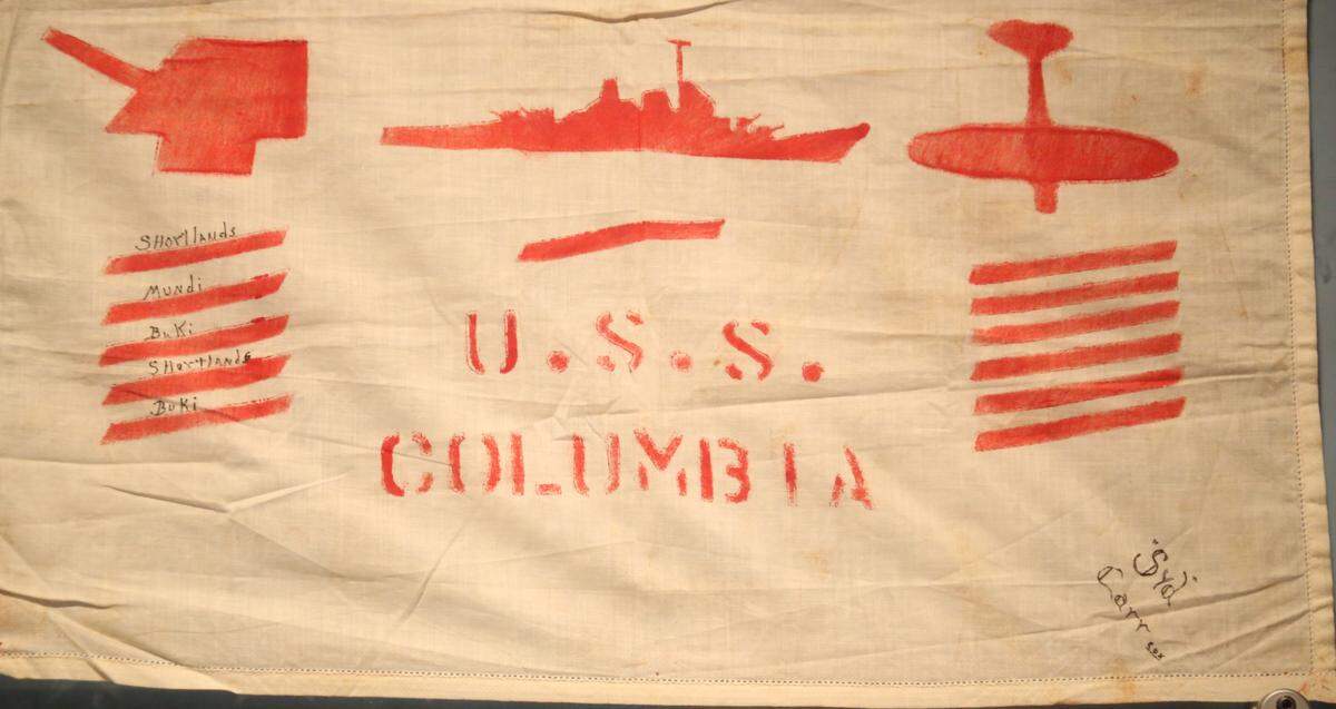A flag from the USS Columbia is housed at the South Carolina Confederate Relic Room and Military Museum.