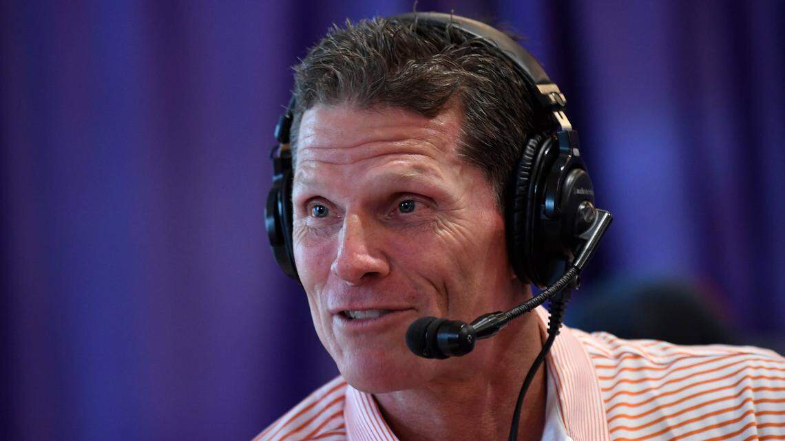 Clemson defensive coordinator Brent Venables answers questions during ClemsonÕs football media day at ClemsonÕs ReeveÕs Football Facility Tuesday, July 20, 2021. Bart Boatwright/Special to The State
